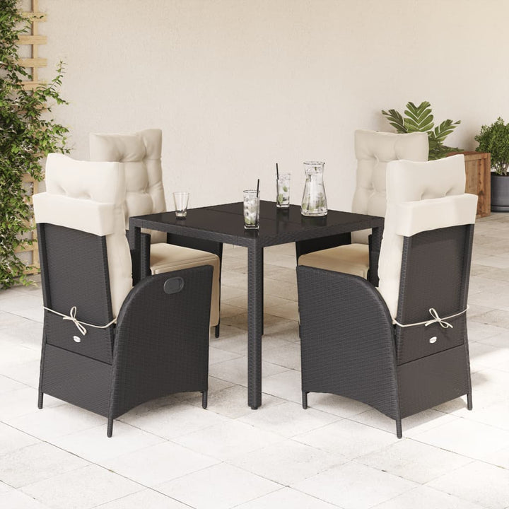 Set Mobilier De Grădină Cu Perne, 9 Piese, , Poliratan