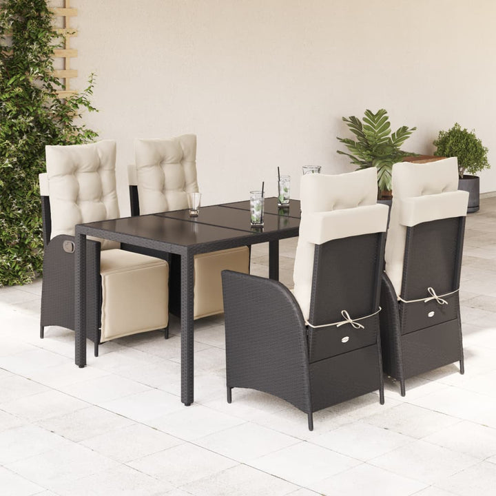 Set Mobilier De Grădină Cu Perne, 9 Piese, , Poliratan