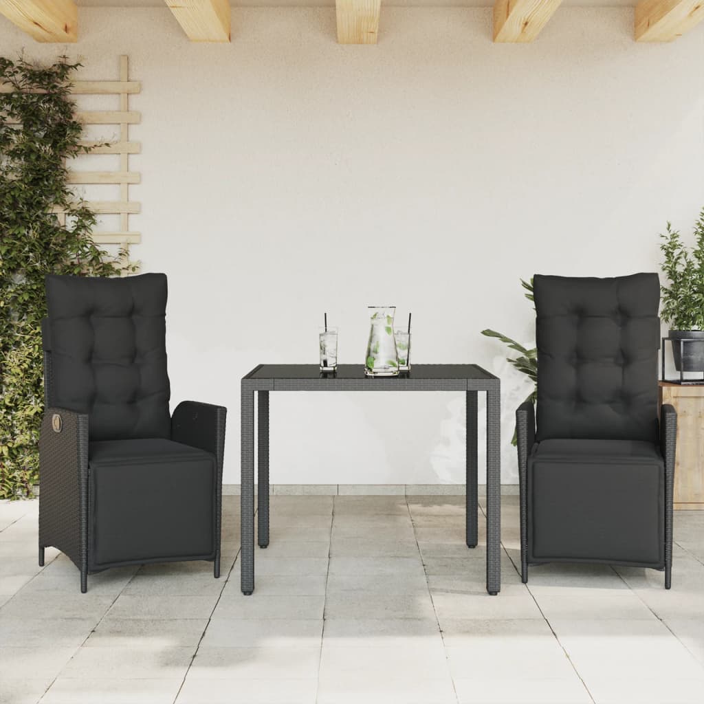 Set Mobilier De Grădină Cu Perne, 9 Piese, , Poliratan