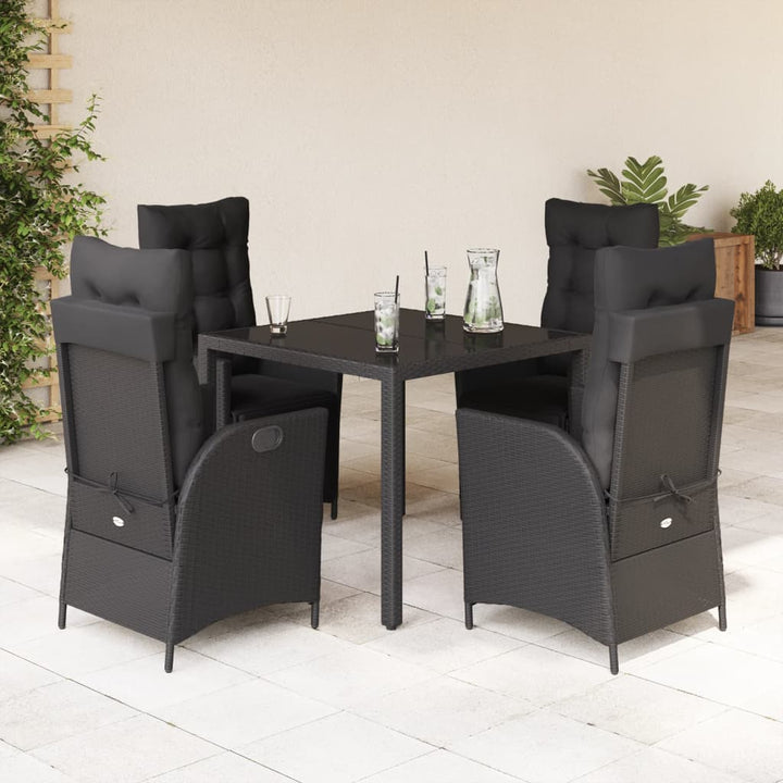 Set Mobilier De Grădină Cu Perne, 9 Piese, , Poliratan