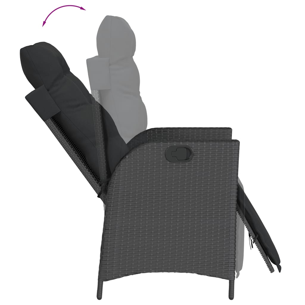 Set Mobilier De Grădină Cu Perne, 9 Piese, , Poliratan