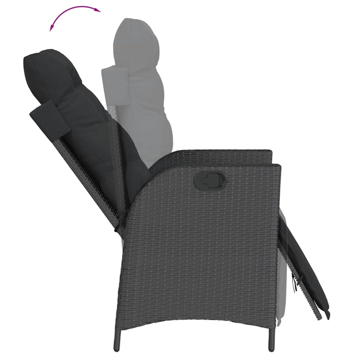 Set Mobilier De Grădină Cu Perne, 9 Piese, , Poliratan