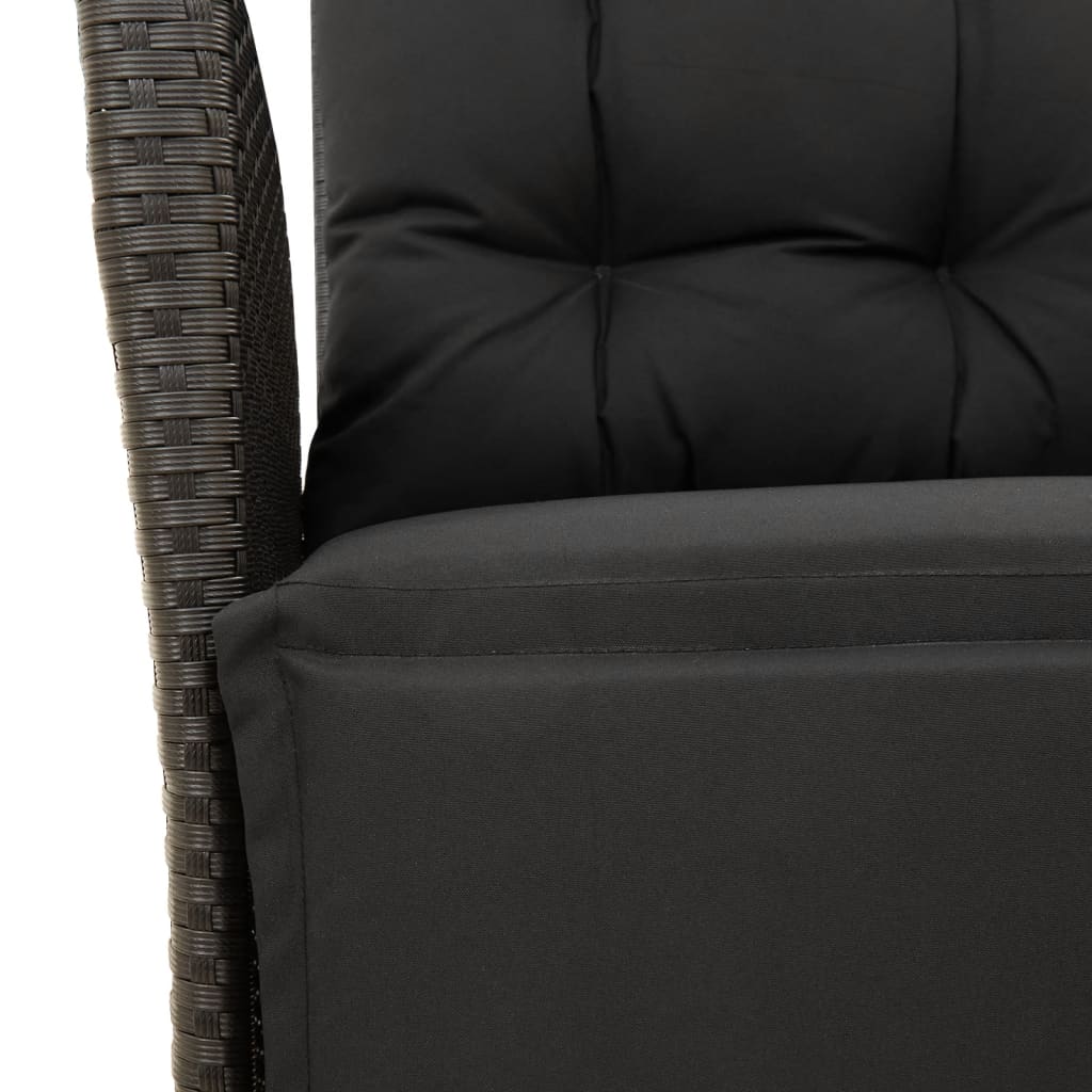 Set Mobilier De Grădină Cu Perne, 9 Piese, , Poliratan