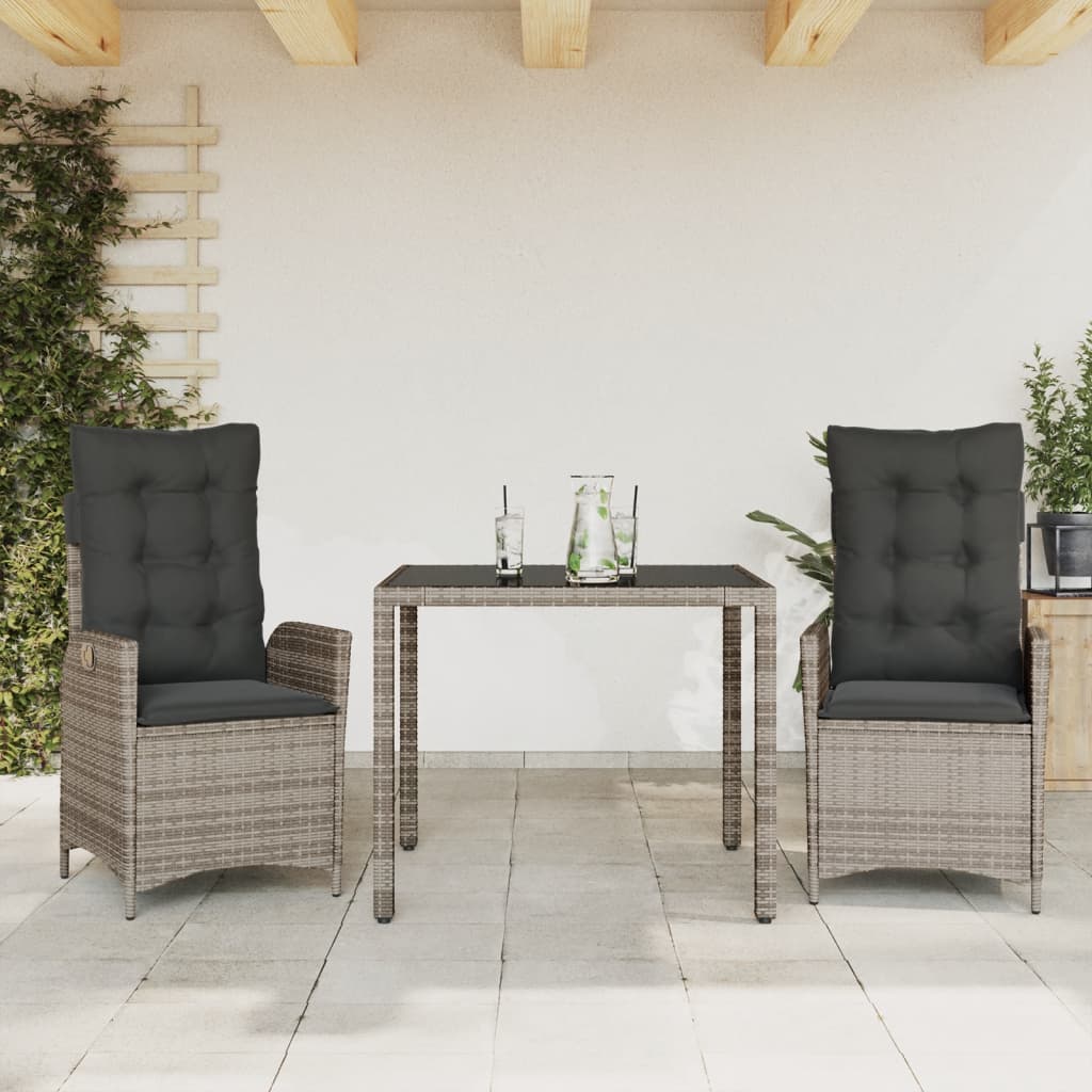 Set Mobilier De Grădină Cu Perne, 9 Piese, , Poliratan