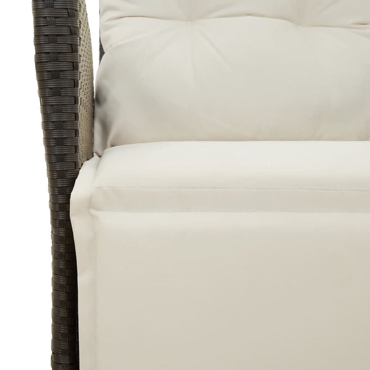 Set Mobilier De Grădină Cu Perne, 7 Piese, Negru, Poliratan