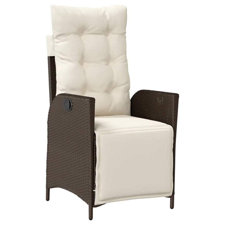 Set Mobilier De Grădină, 5 Piese, Cu Perne, Maro, Poliratan