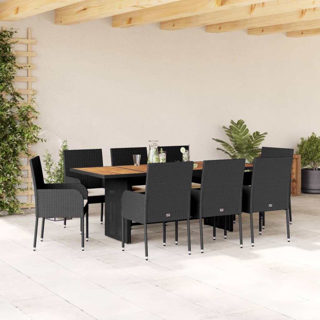 Set Mobilier De Grădină Cu Perne, 7 Piese, , Poliratan