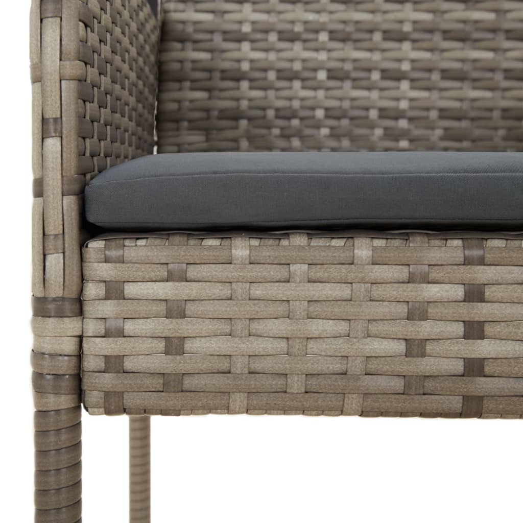Set Mobilier De Grădină Cu Perne, 7 Piese, , Poliratan