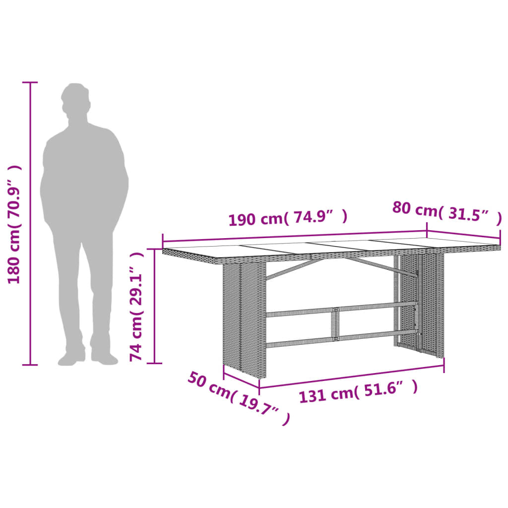 Set Mobilier De Grădină Cu Perne, 7 Piese, , Poliratan