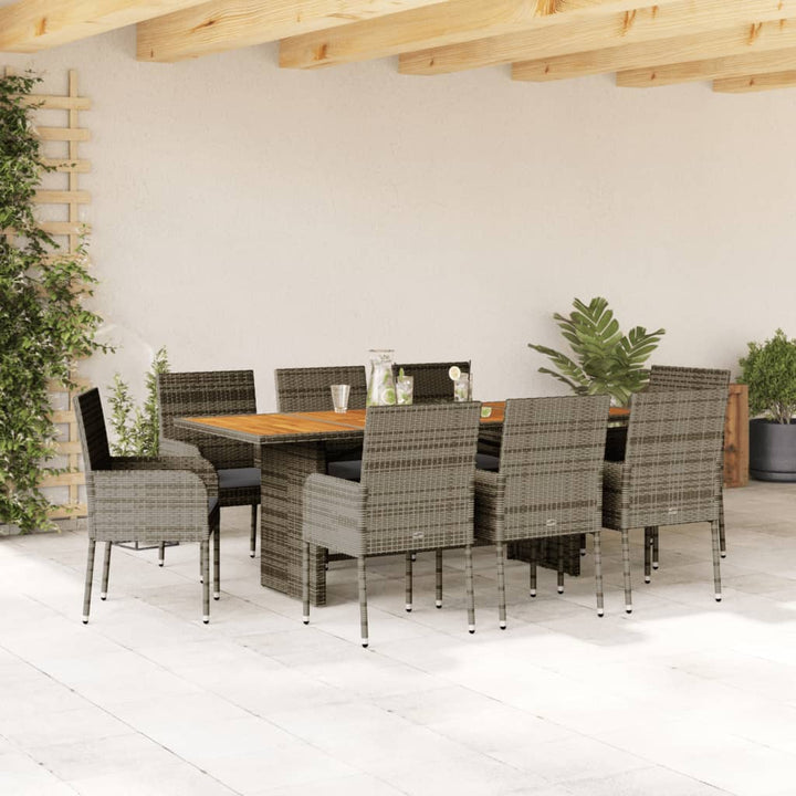 Set Mobilier De Grădină Cu Perne, 7 Piese, , Poliratan