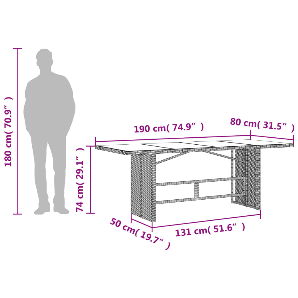 Set Mobilier De Grădină Cu Perne, 9 Piese, , Poliratan