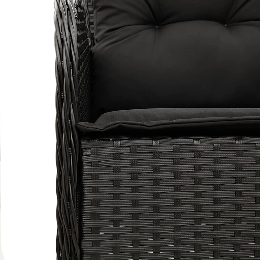 Set Mobilier De Grădină Cu Perne, 9 Piese, , Poliratan