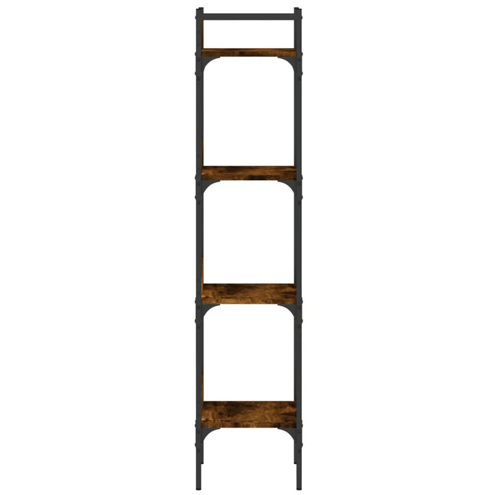 Bibliotecă 4 Niveluri, Stejar Fumuriu, 35X30X138,5 Cm