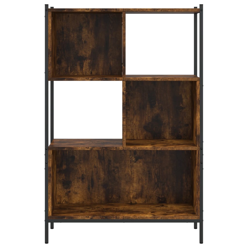 Bibliotecă, Stejar Fumuriu, 72X28X, Lemn Prelucrat