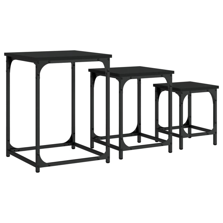 Mese Suprapuse De Cafea, 3 Buc, , Lemn Prelucrat