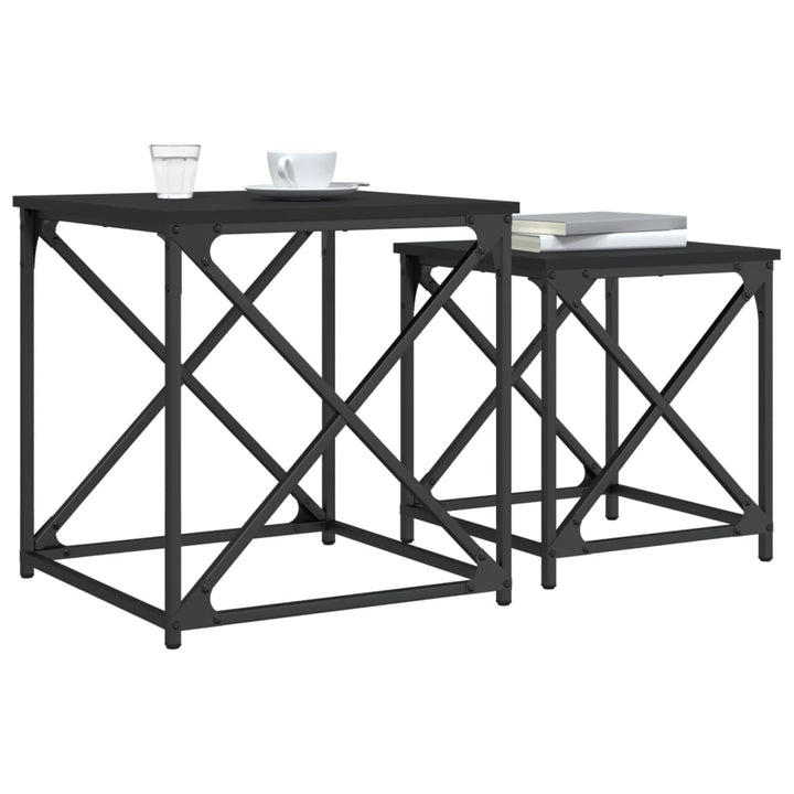 Mese Suprapuse De Cafea, 2 Buc, , Lemn Prelucrat