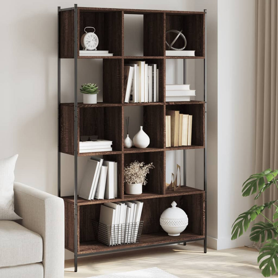 Bibliotecă, Stejar Maro, 102X28X172 Cm, Lemn Prelucrat