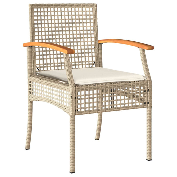 Set Mobilier De Grădină Cu Perne, 5 Piese, Bej, Poliratan