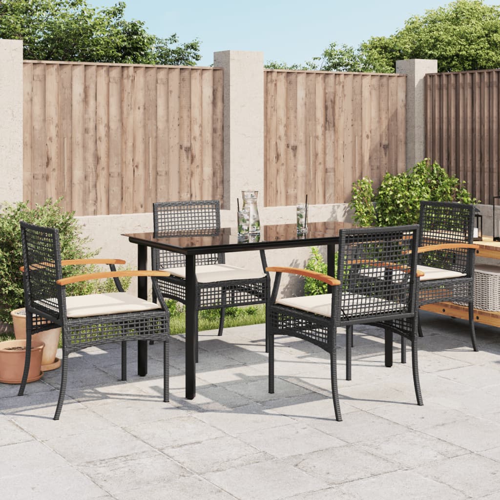 Set Mobilier De Grădină Cu Perne, 3 Piese, , Poliratan