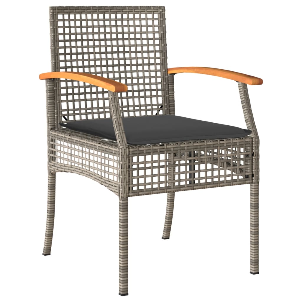Set Mobilier De Grădină Cu Perne, 3 Piese, , Poliratan