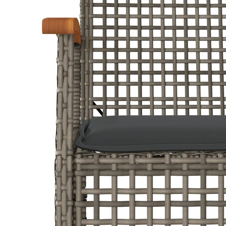 Set Mobilier De Grădină Cu Perne, 3 Piese, , Poliratan