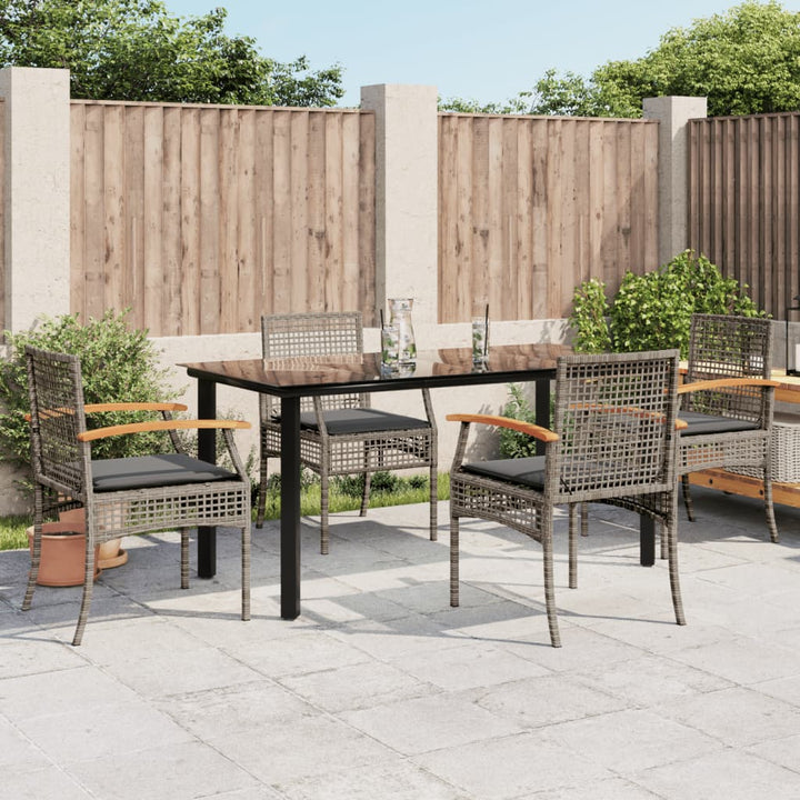 Set Mobilier De Grădină Cu Perne, 3 Piese, , Poliratan