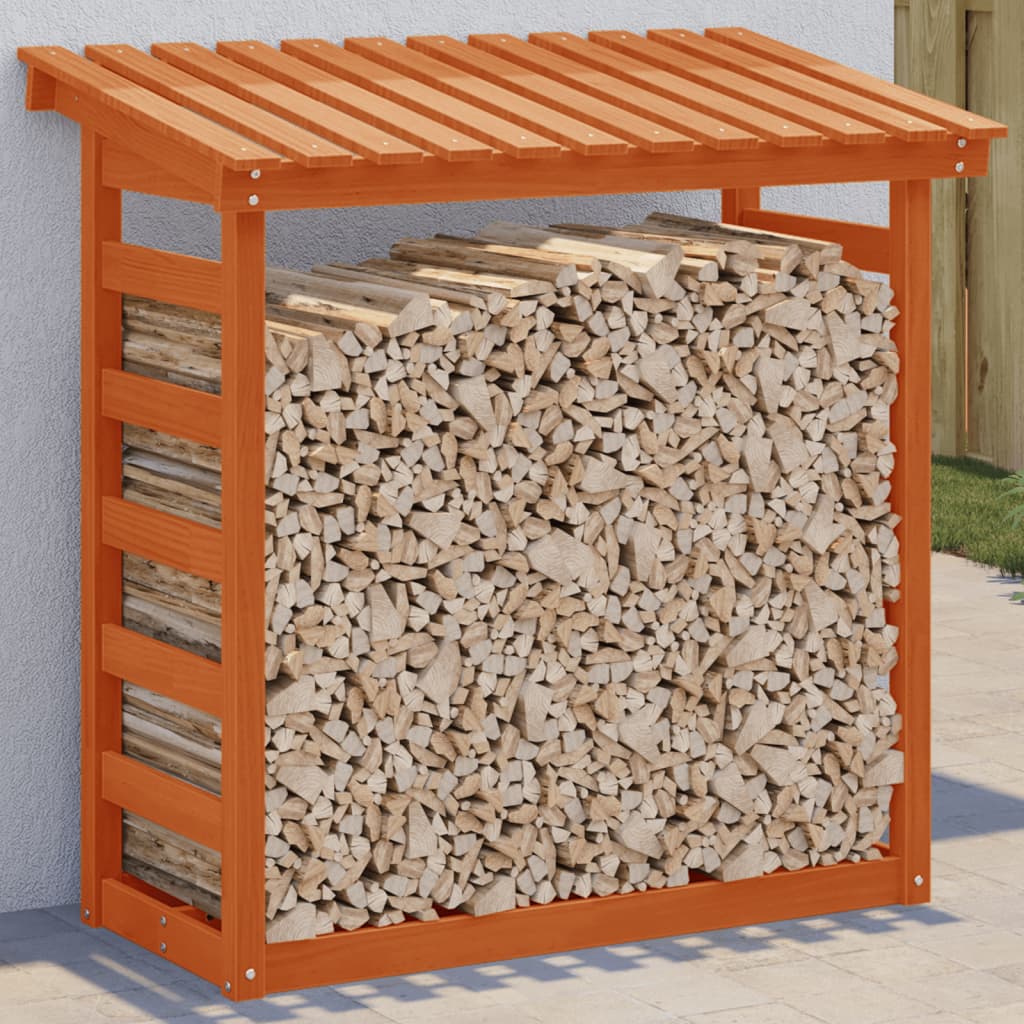 Rastel Pentru Lemne De Foc, 108X64,5X78 Cm, Lemn Masiv Pin