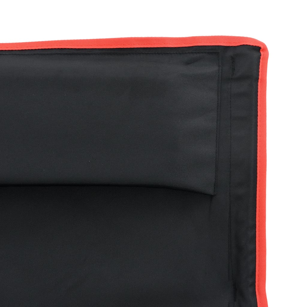 Scaune Camping Pliabile, 2 Buc., Negru, Textil Oxford /Aluminiu
