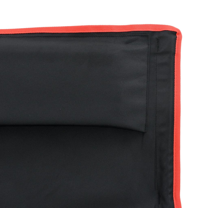 Scaune Camping Pliabile, 2 Buc., Negru, Textil Oxford /Aluminiu