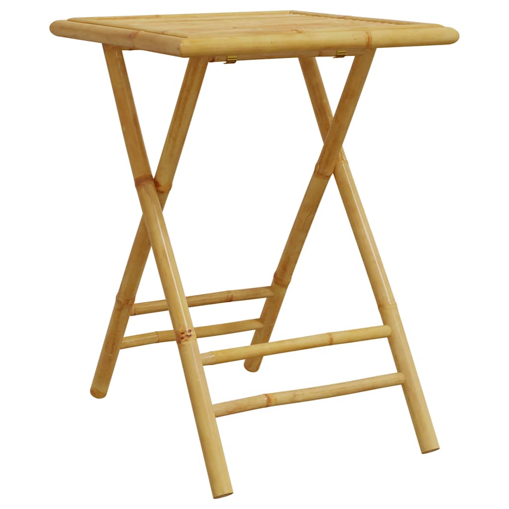 Set De Bistro Pliabil, 3 Piese, Cu Perne , Bambus