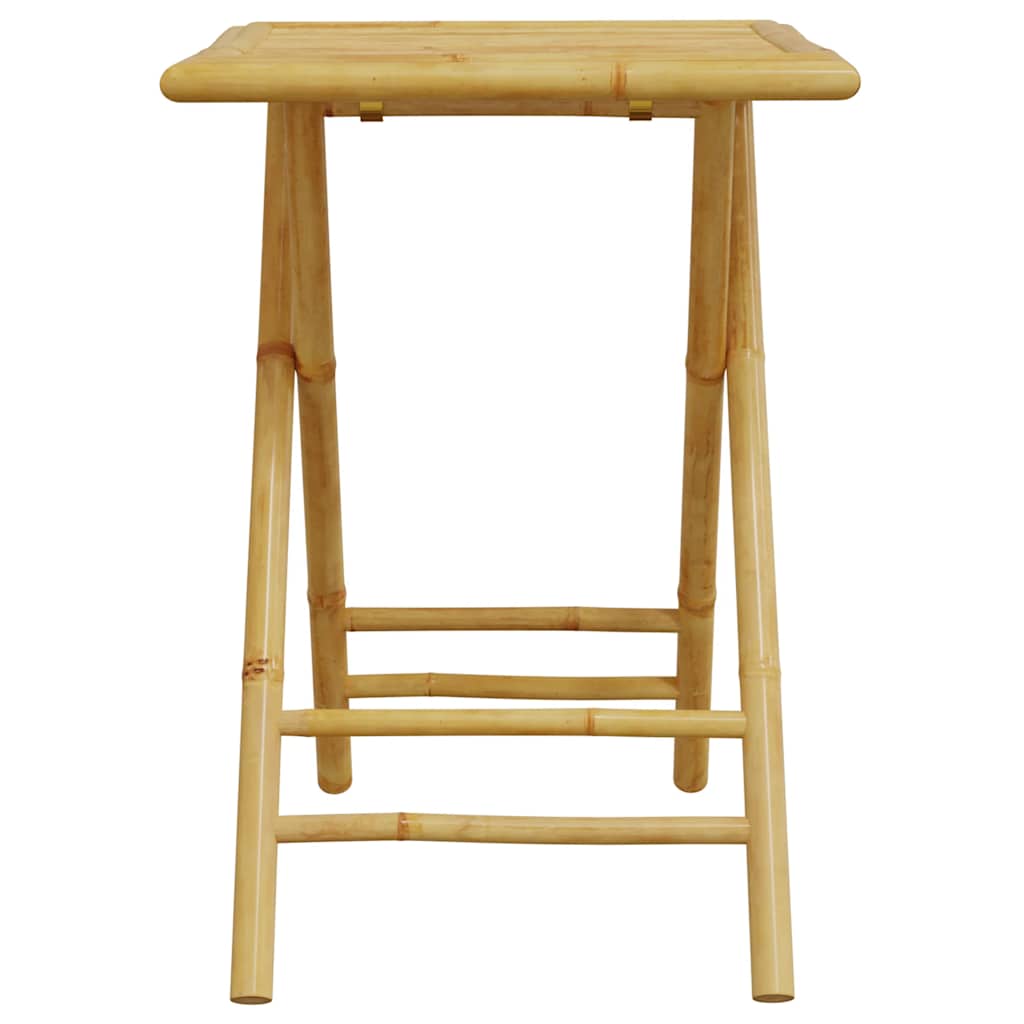 Set De Bistro Pliabil, 3 Piese, Cu Perne , Bambus