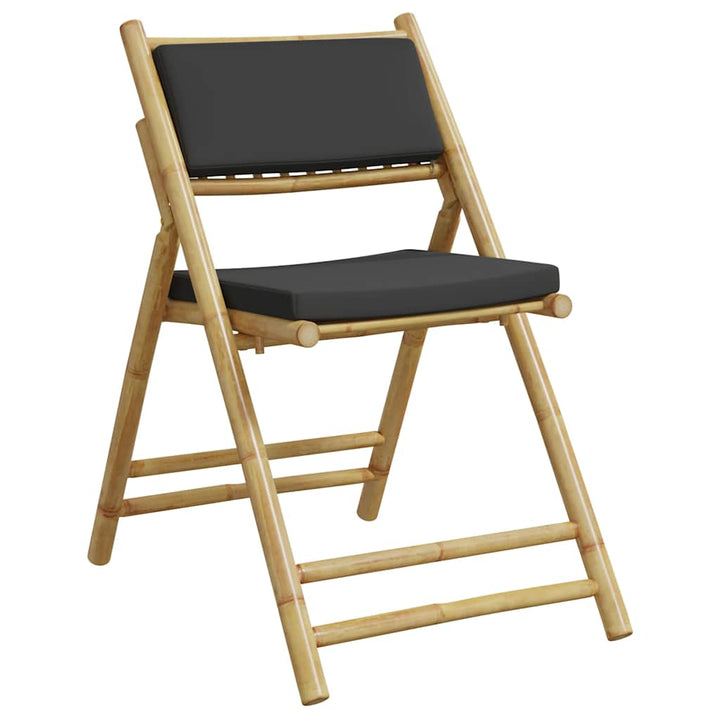 Set De Bistro Pliabil, 5 Piese, Cu Perne , Bambus