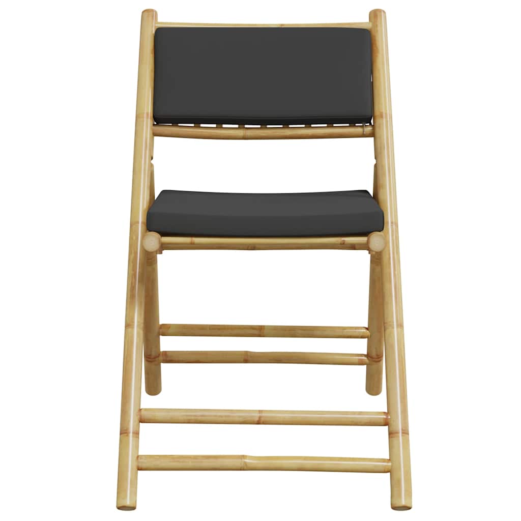 Set De Bistro Pliabil, 5 Piese, Cu Perne , Bambus