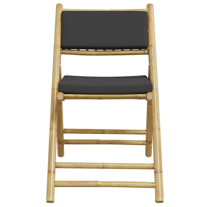 Set De Bistro Pliabil, 5 Piese, Cu Perne , Bambus