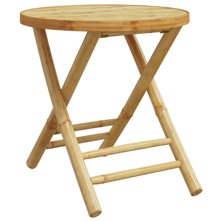 Set De Bistro Pliabil, 3 Piese, Cu Perne , Bambus