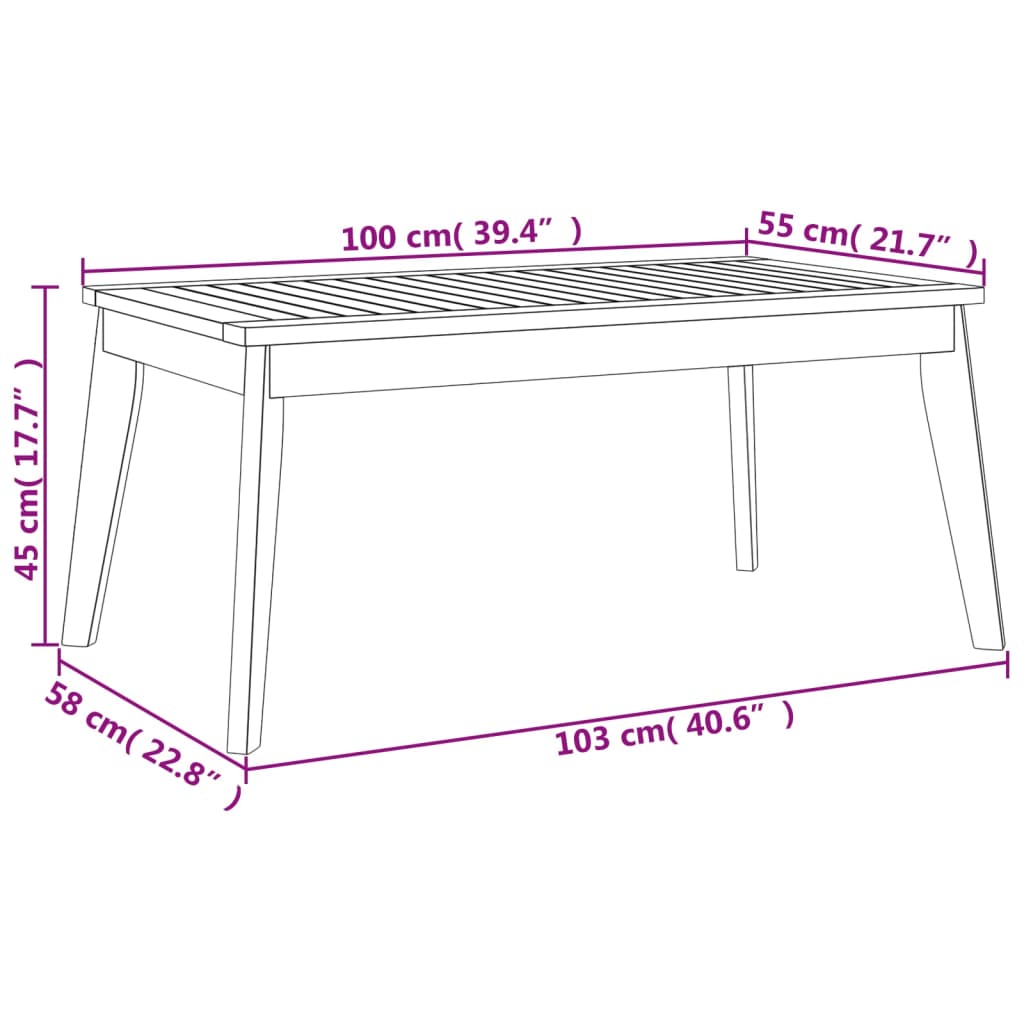 Set Mobilier De Grădină Cu Perne, 3 Piese, Lemn Masiv Acacia