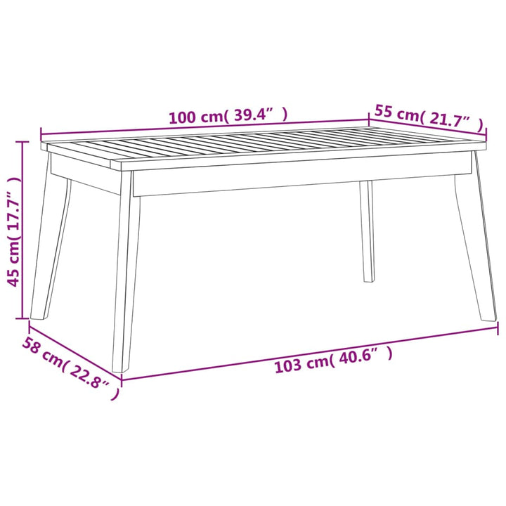 Set Mobilier De Grădină Cu Perne, 3 Piese, Lemn Masiv Acacia