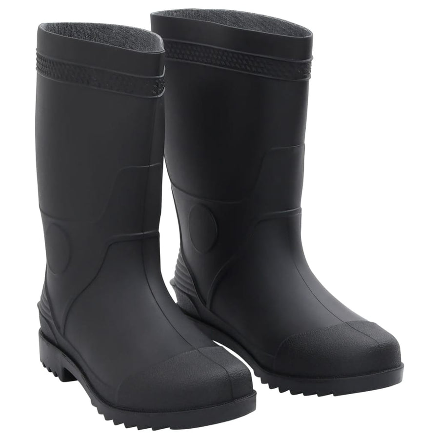 Cizme De Ploaie, Negru, Pvc, Mărime 42
