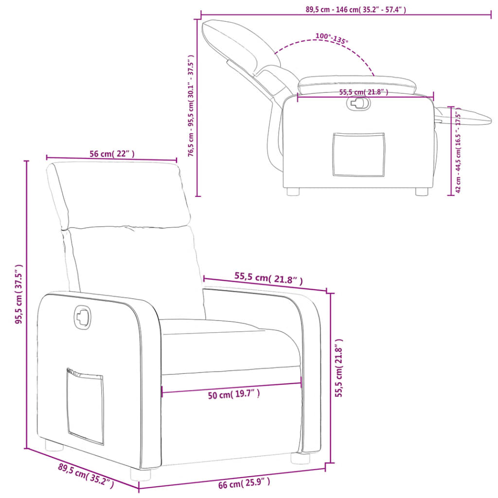 Fotoliu Rabatabil, , Material Textil