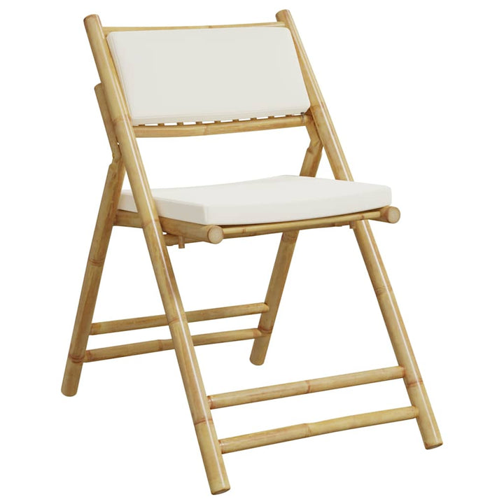 Set De Bistro Pliabil, 3 Piese, Cu Perne , Bambus