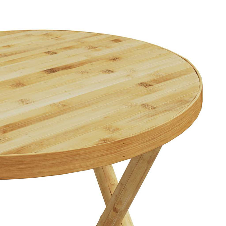 Set De Bistro Pliabil, 3 Piese, Cu Perne , Bambus