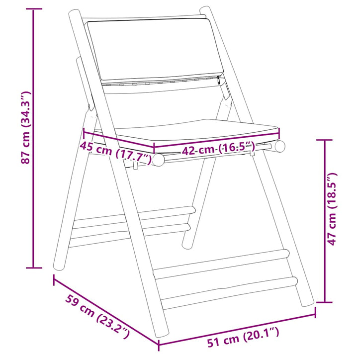 Set De Bistro Pliabil, 3 Piese, Cu Perne , Bambus