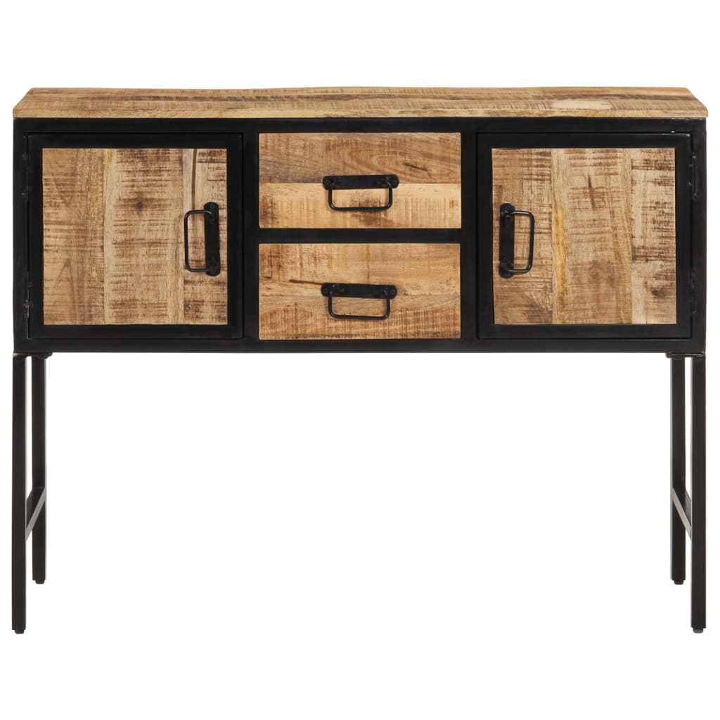 Dulap Înalt, 100X35X75 Cm, Lemn Masiv De Mango Brut