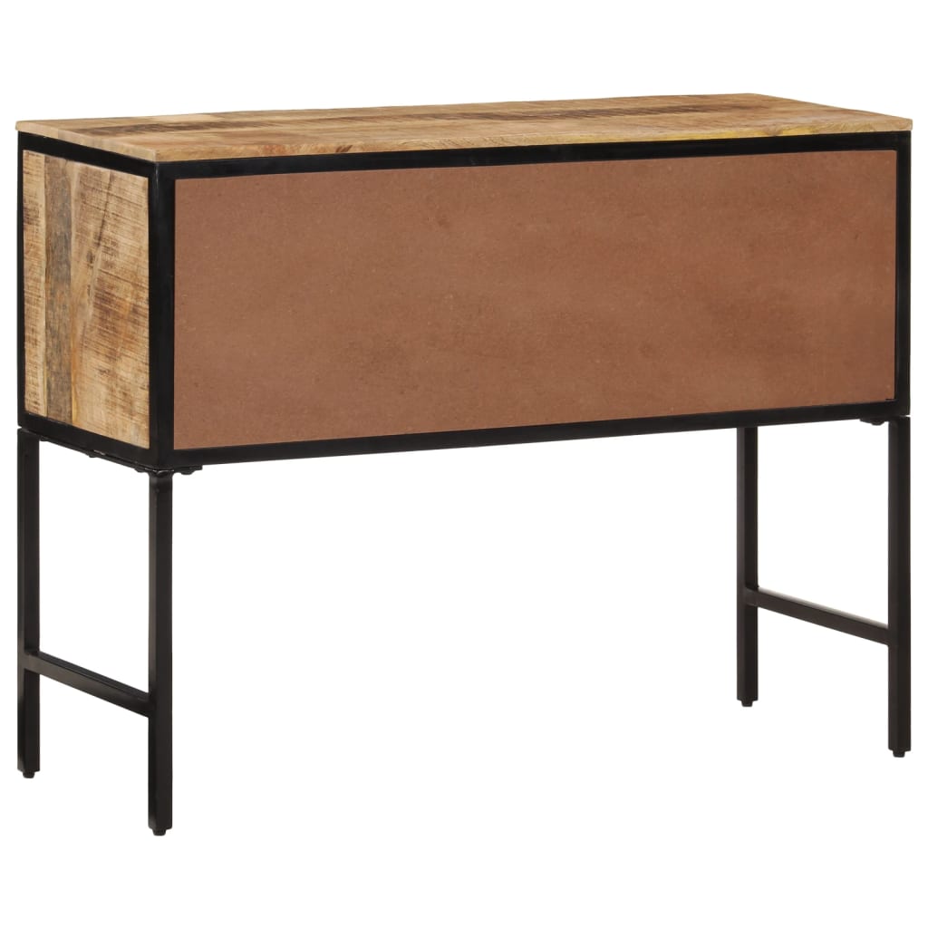 Dulap Înalt, 100X35X75 Cm, Lemn Masiv De Mango Brut