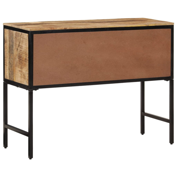 Dulap Înalt, 100X35X75 Cm, Lemn Masiv De Mango Brut