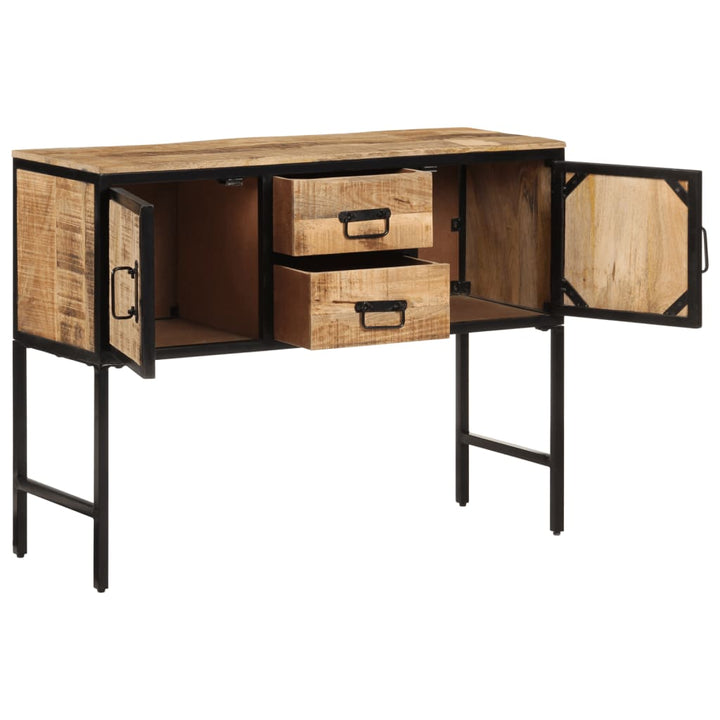 Dulap Înalt, 100X35X75 Cm, Lemn Masiv De Mango Brut