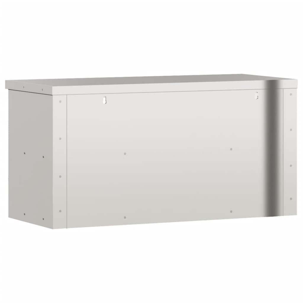 Dulap Bucătărie De Perete Cu Raft, Oțel Inoxidabil