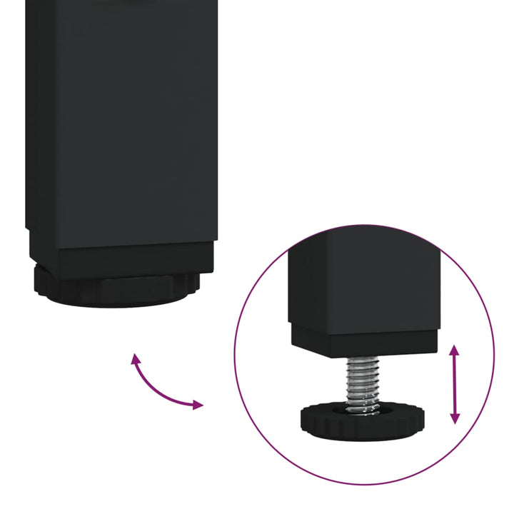 Birou 100X45X76Cm Lemn Compozit/Oțel Vopsit Electrostatic