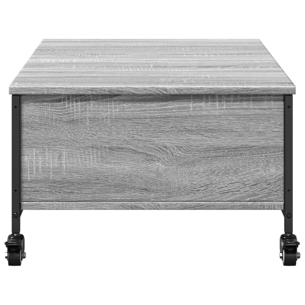 Măsuță Cafea Cu Roți 91X55X34 Cm Lemn Prelucrat