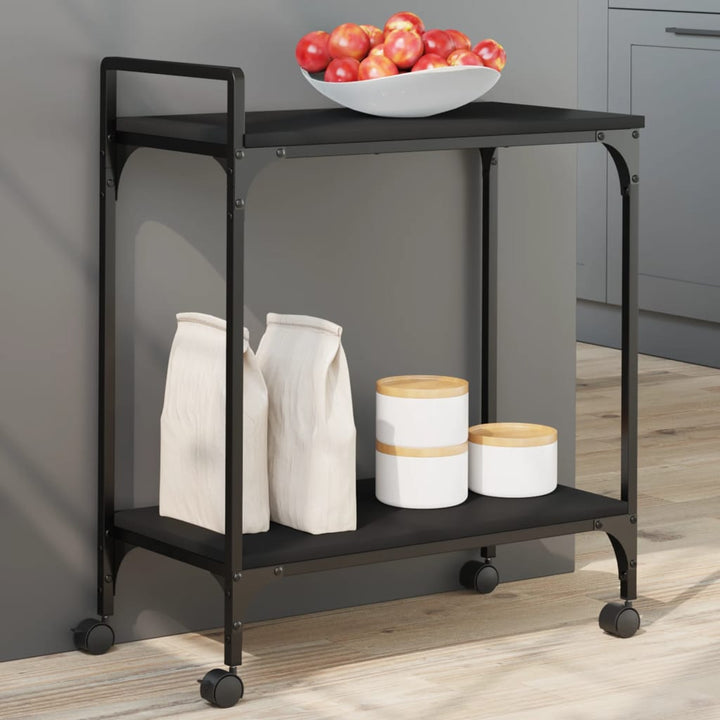 Cărucior De Bucătărie Stejar Fumuriu60,5X31X72,5Cm Lemnprelucrat